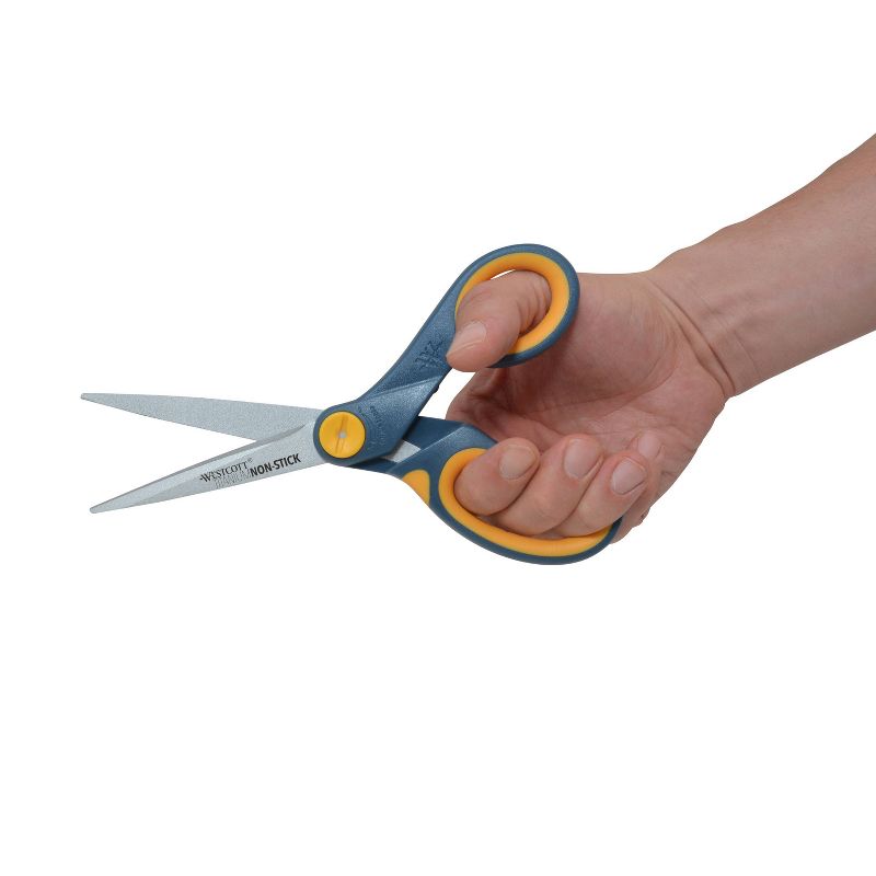 Wescott Titanium Bonded Non-Stick Scissor 8" - Gray/Orange