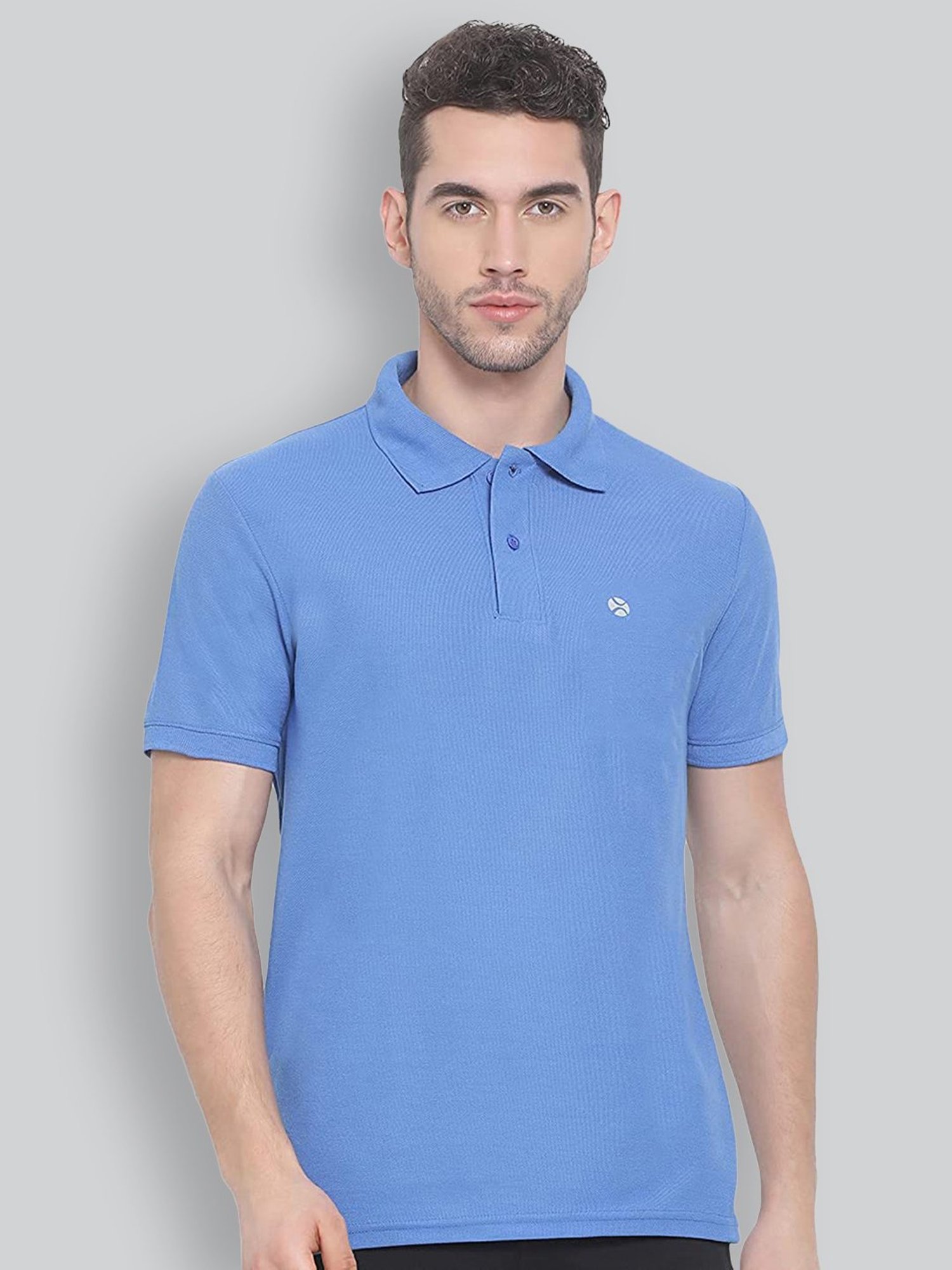 Lux Nitro Indigo Blue Regular Fit Polo T-Shirt