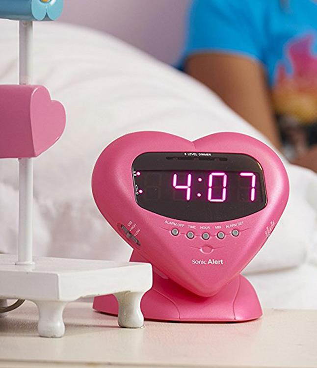 Sonic Alert Sweetheart Alarm Clock with Super Shaker (Pink) BH400SSP