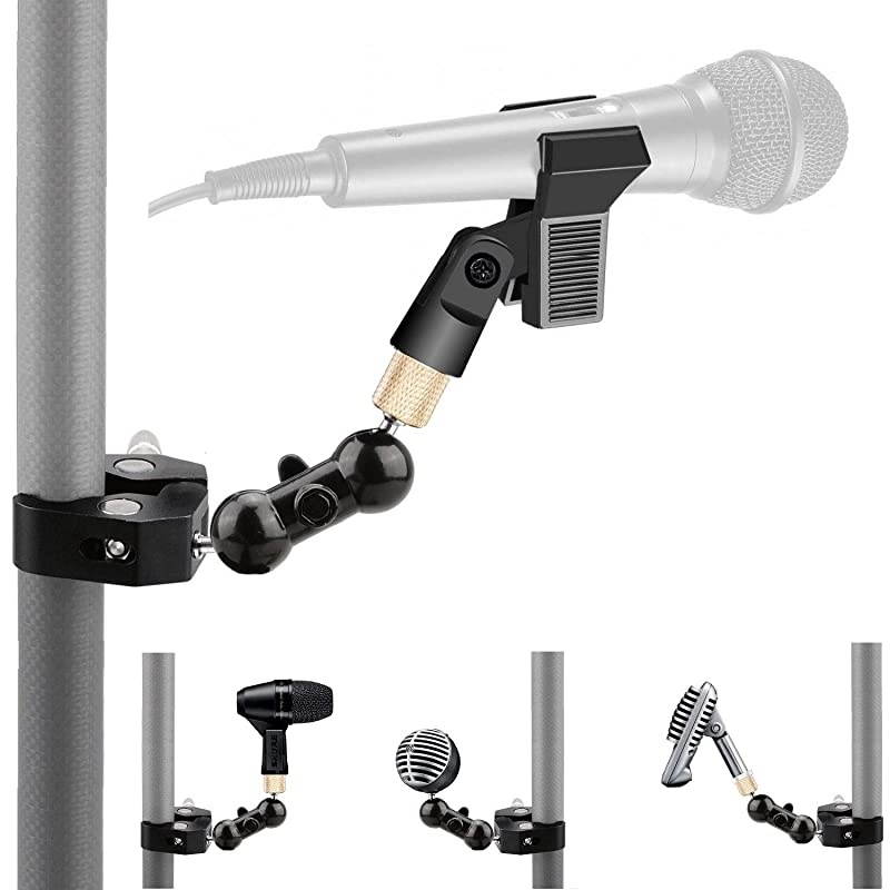 Clip Clamp Mount for Shure sm58 sm48 sm81 sm57 Mic MV5MV51PGA52Sennheiser E604AKG D112Nady DM80 DM70 Drum