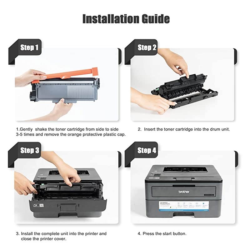 Compatible Toner Cartridge Replacement for Brother TN630 TN660 TN660 High Yield for use in Brother DCPL2540DWL2560DWHLL2300DL2360DWL2380DWMFCL2680WL2685DW Black 6 Pack