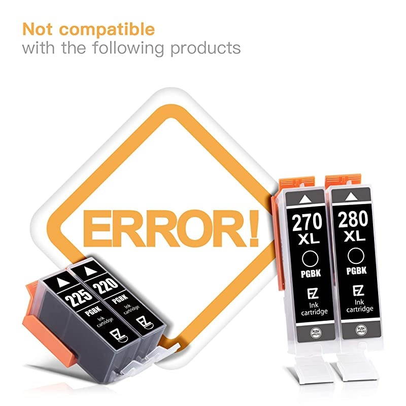 TM) Compatible Ink Cartridge Replacement for Canon PGI-250XL PGI 250 XL to use with PIXMA MX922 MX722 MG5420 MG5520 MG5620 MG6320 MG6420 MG6620 MG7120 MG7520 iP8720 (Large Black) 4 Pack