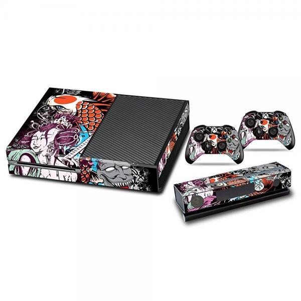 Microsoft Xbox ONE  Console Skin plus 2 Controller Skins - Tsunami