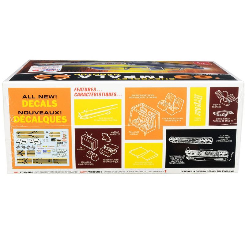 Skill 2 Model Kit 1963 Chevrolet Impala SS Hardtop 4 in 1 Kit 1/25 Scale Model by AMT