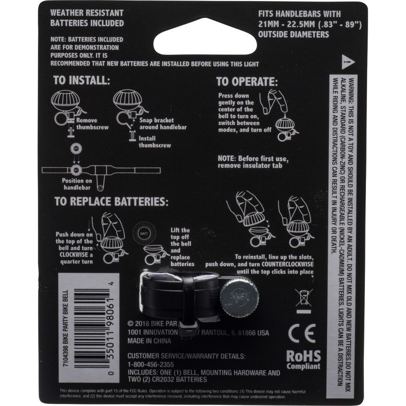 Bike Party LED Disco Bike Bell