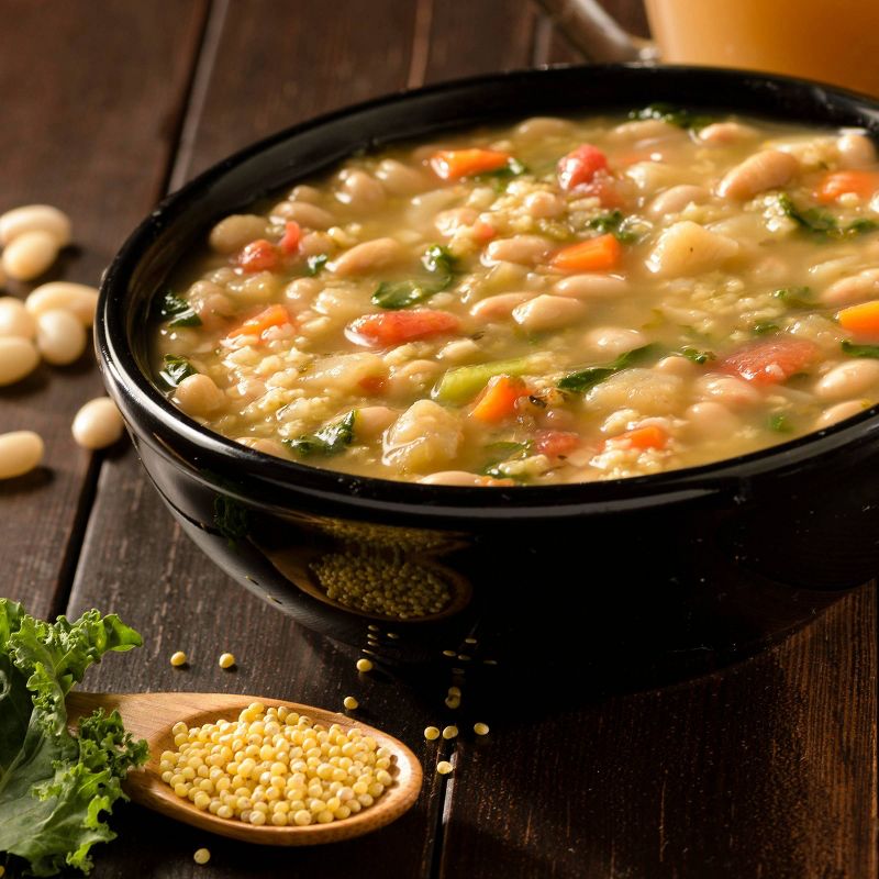 Pacific Foods Organic Chicken Bone Broth White Bean Kale & Millet Soup - 17oz