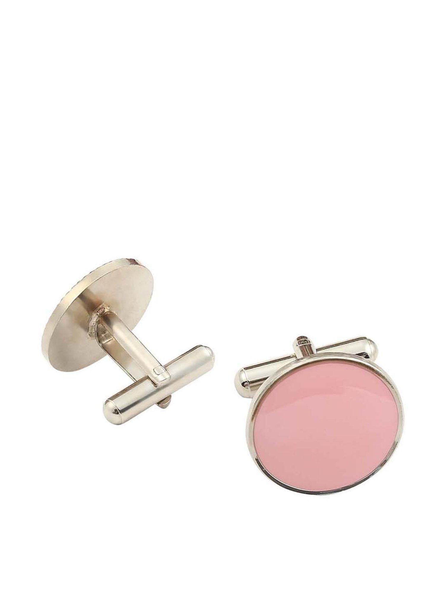 Tossido Pink Solid Cufflinks