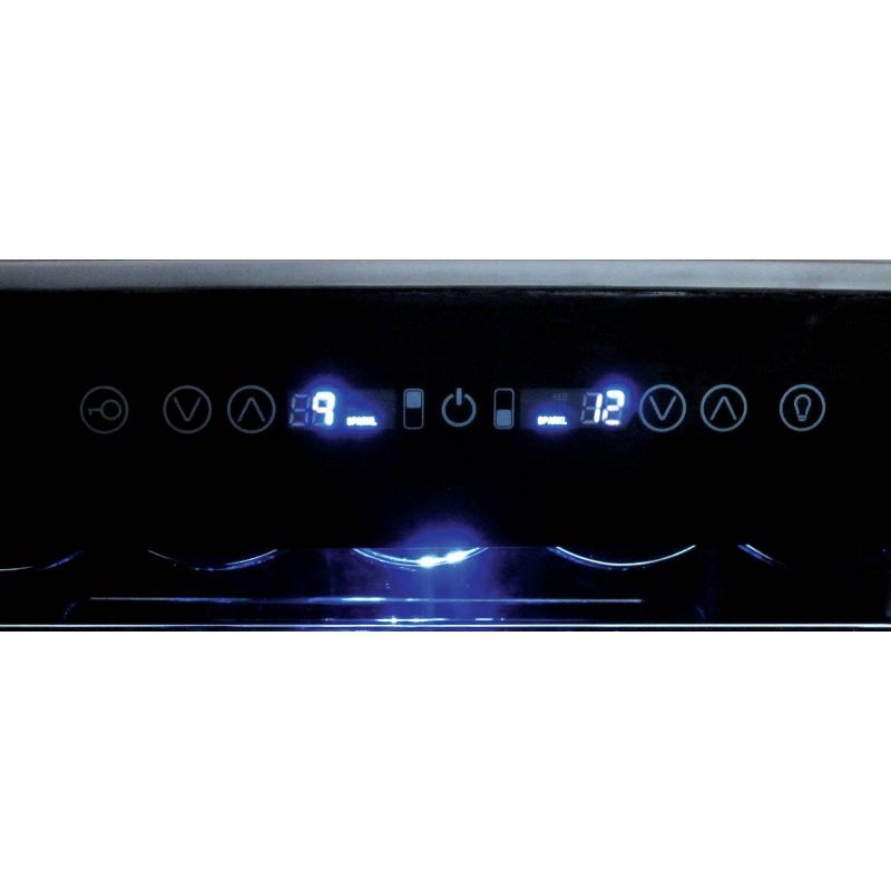 Koolatron 45-Bottle Dual-Zone Wine Cooler - Black