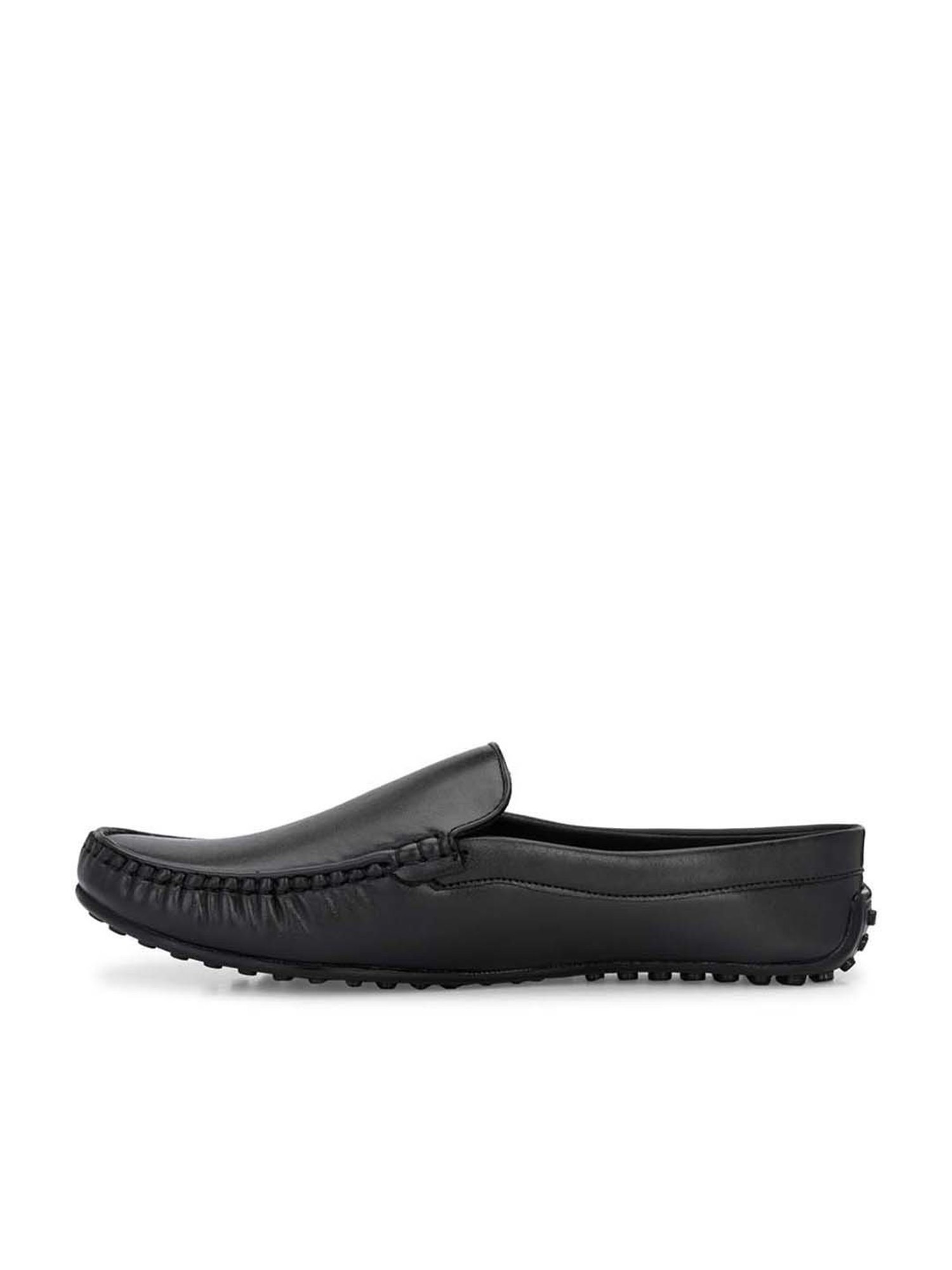 Eego Italy Men's Black Casual Loafers