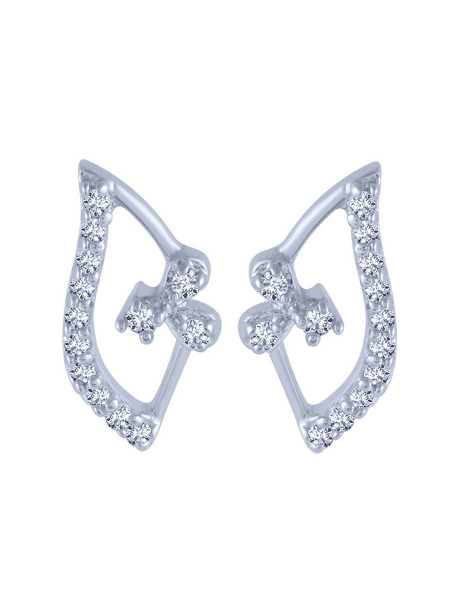 P.C. Chandra Jewellers 18 kt Gold & Diamond Earrings