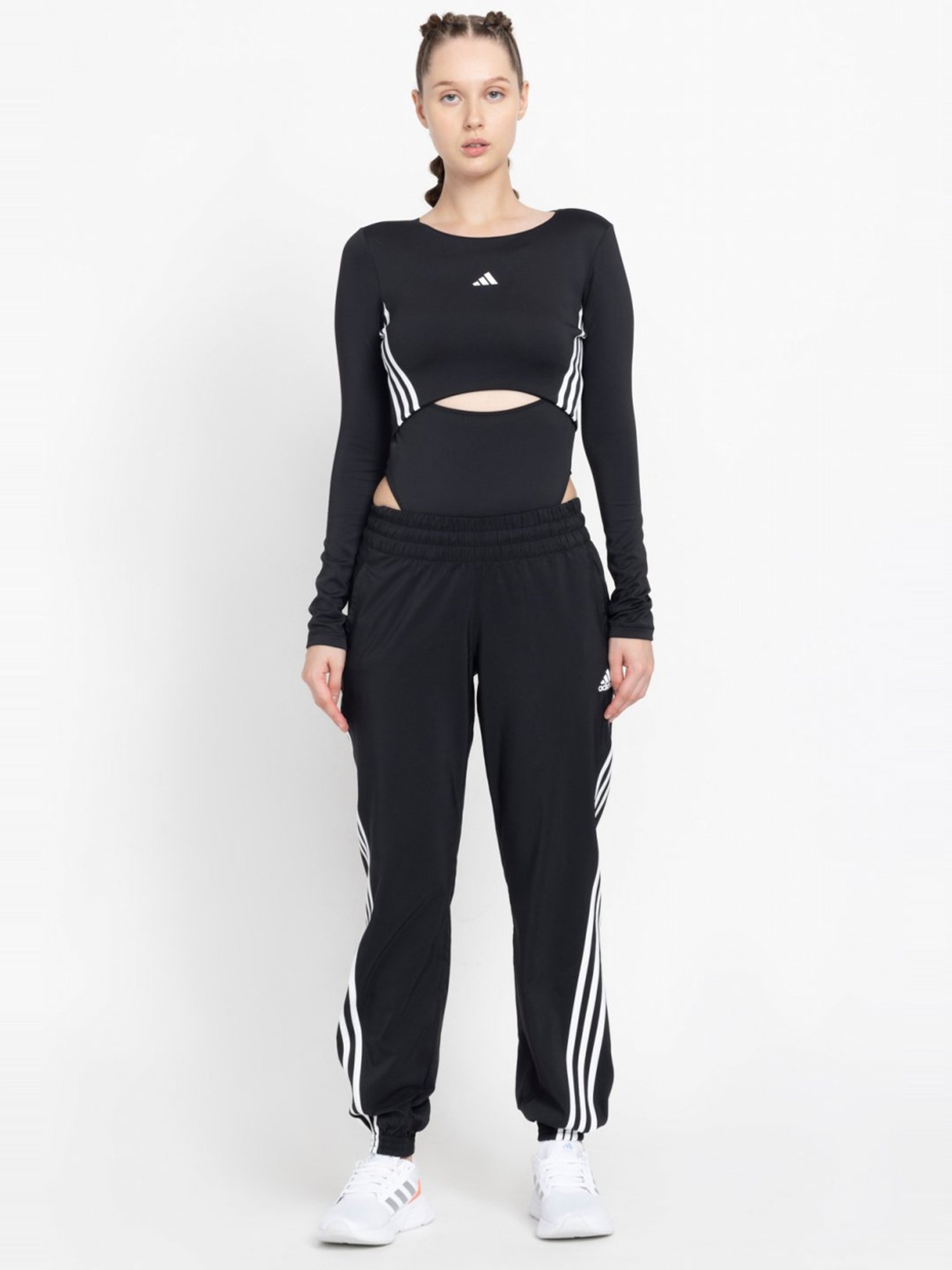 KENDALL + KYLIE Black Cotton Sports Tights