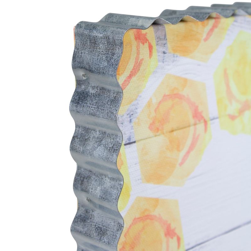 Northlight Metal Framed "Be Kind Always" Bumble Bee Decorative Canvas Wall Art 12"