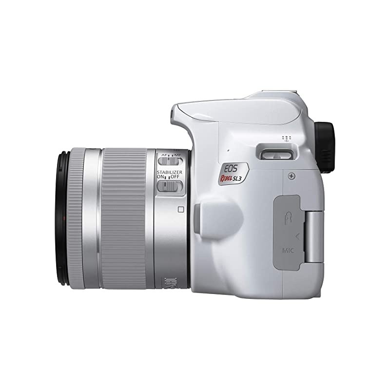 EOS REBEL SL3 Digital SLR Camera with EF-S 18-55mm Lens Kit, Built-in Wi-Fi, Dual Pixel CMOS AF and 3.0 inch Vari-angle Touch Screen, White