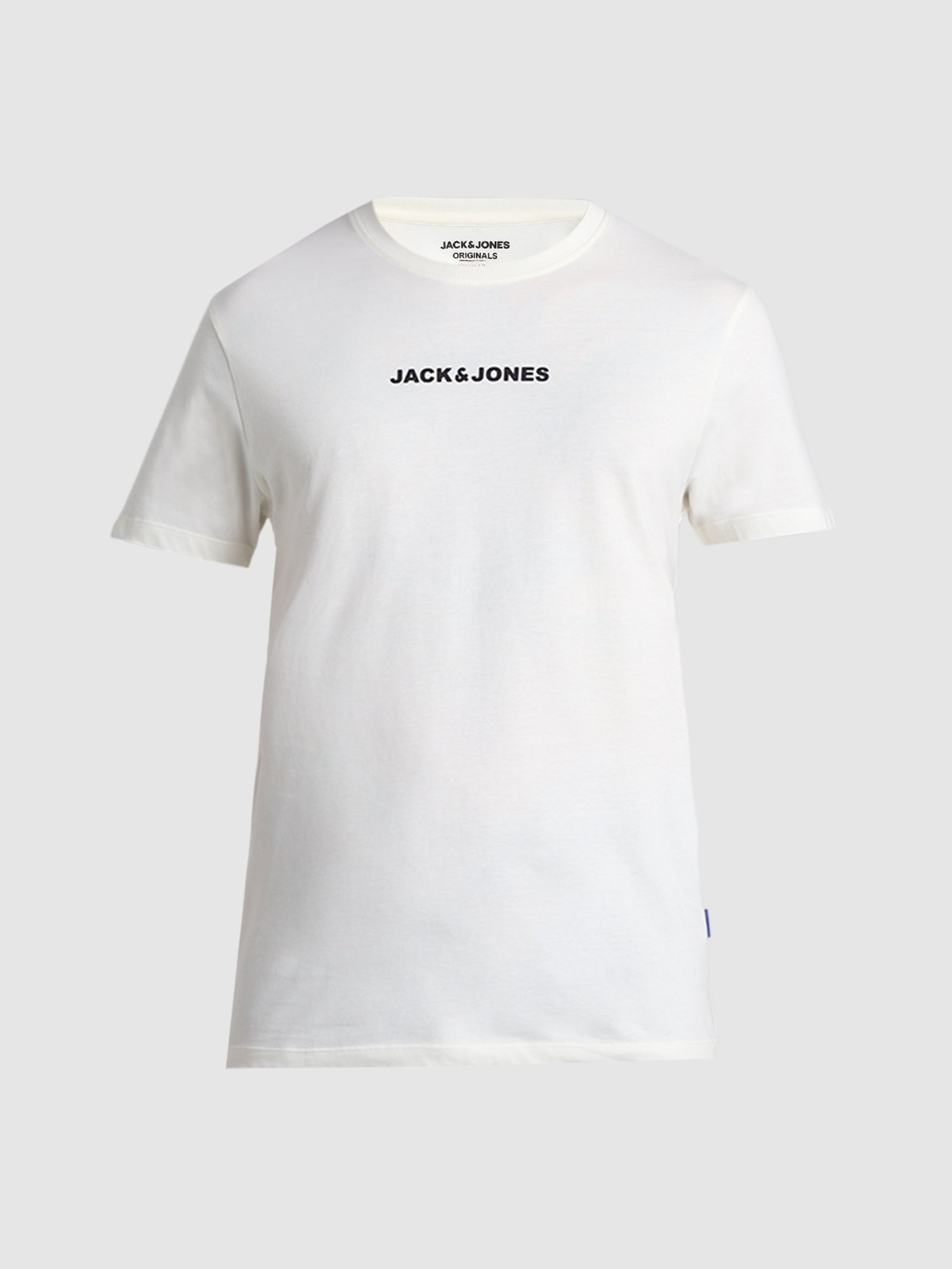 Jack & Jones Star White Cotton Slim Fit T-Shirt