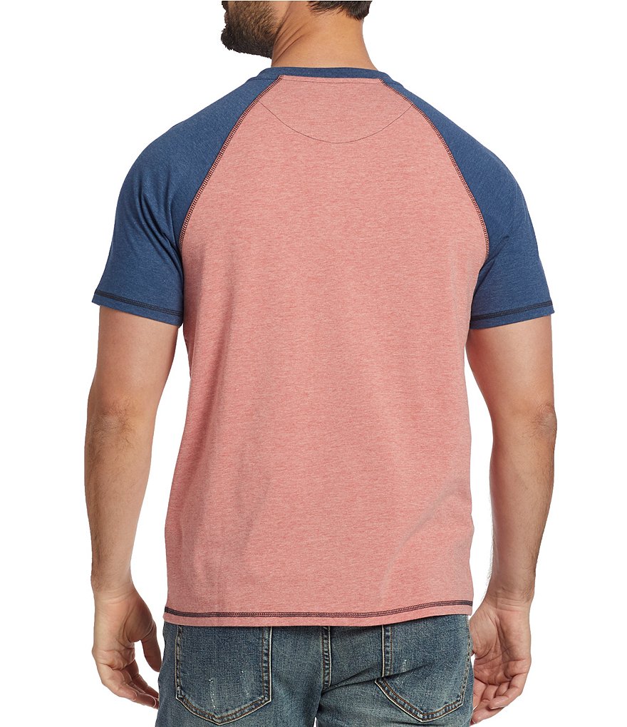 Flag and Anthem Raglan Short-Sleeve MadeFlex Momentum Henley Shirt