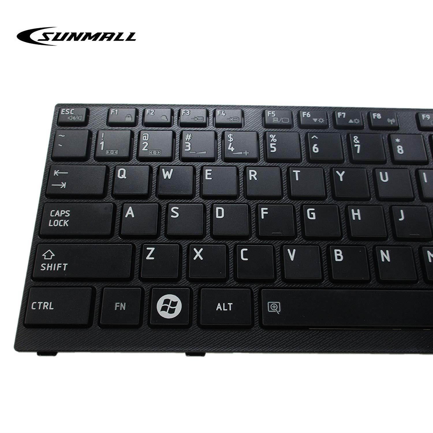 P755 Keyboard Replacement, SUNMALL Laptop keyboard Replacement for Toshiba Satellite P750 P750D P755 p755-s5320 P770 P770D P775 p775-s7215 Series US Layout (6 Months Warranty)