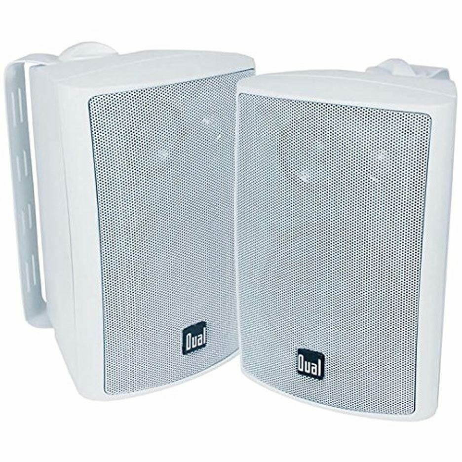 Dual LU47PW Indoor Outdoor 3 Way Speakers White