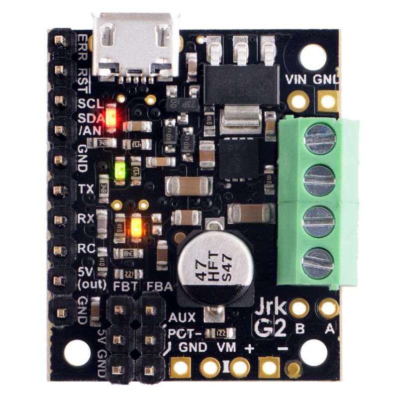 Pololu Jrk G2 21v3 USB Motor Controller with Feedback (Connectors Soldered)