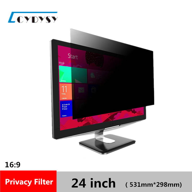 CYDYSY 24 inch Privacy Filter Screen Protective film for 16:9 Widescreen Computer (531mm* 299mm)
