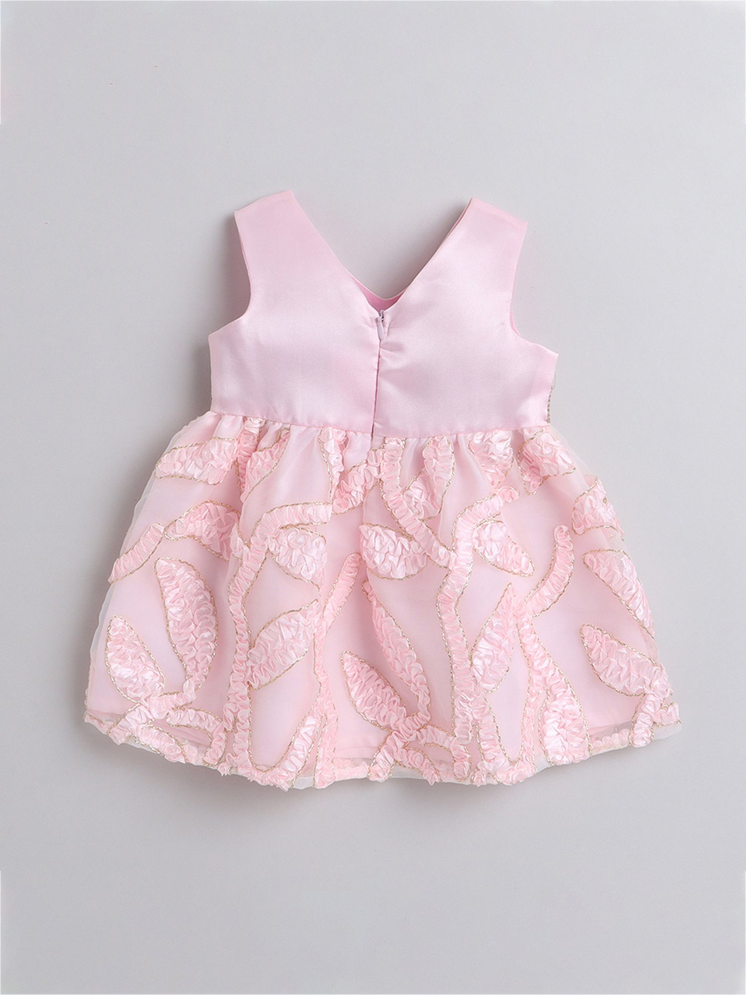 Pink Chick Kids Navy Solid Party Gowns