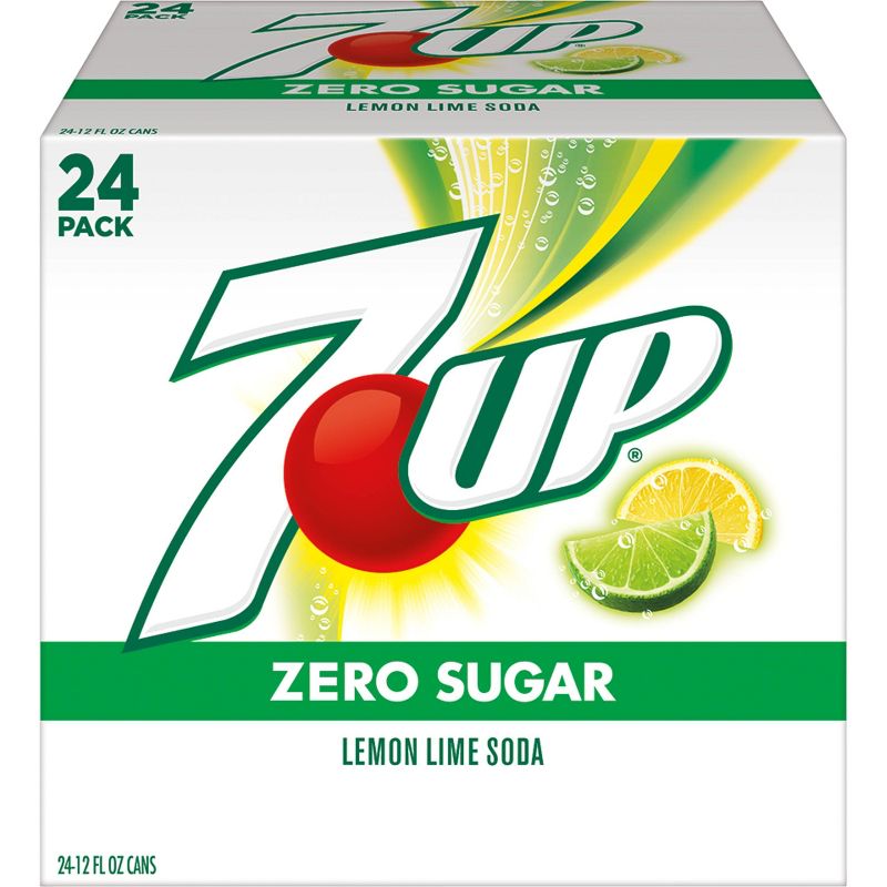 7UP Zero Sugar Soda - 24pk/12 fl oz Cans