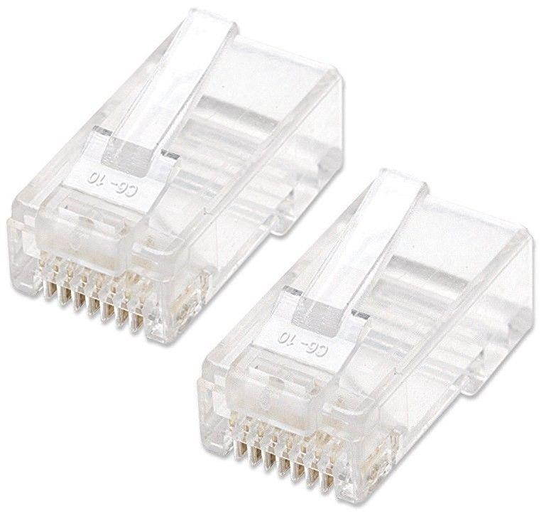 100-Pack Intellinet Cat6 RJ45 UTP Standard Modular Plugs, in a jar, T6-200