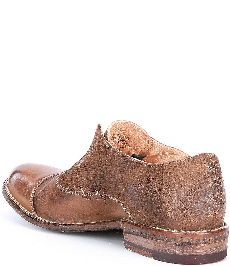 Bed Stu Rose Leather Slip-On Oxfords