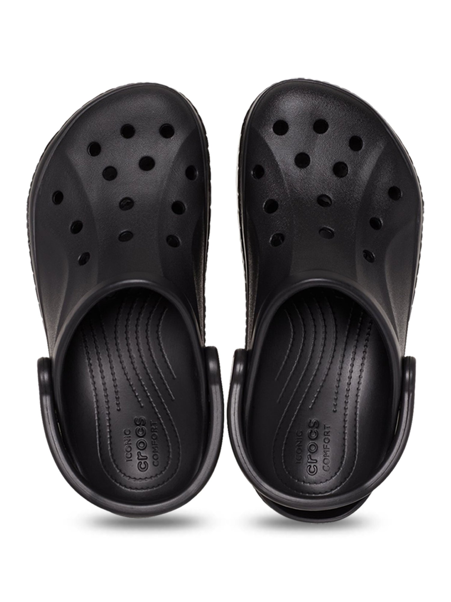 Crocs Men's Bayaband Black Back Strap Clogs