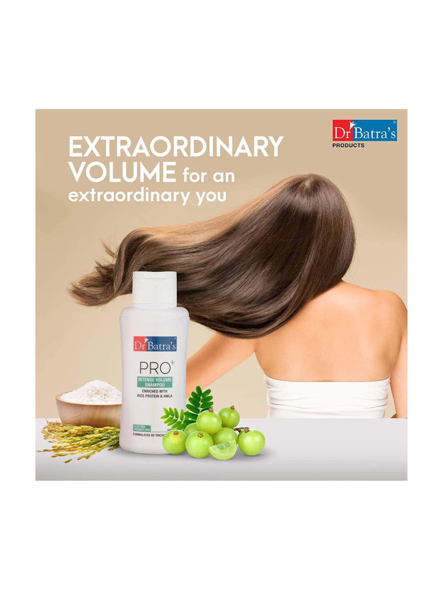Dr. Batra's Hair Vitalizing Serum & Pro+ Intense Volume Shampoo