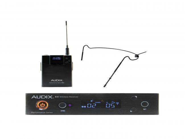 Audix AP41HT5 Headset Wireless system w/ HT5 Omni Condenser mic - Black 518-554 MHz Black