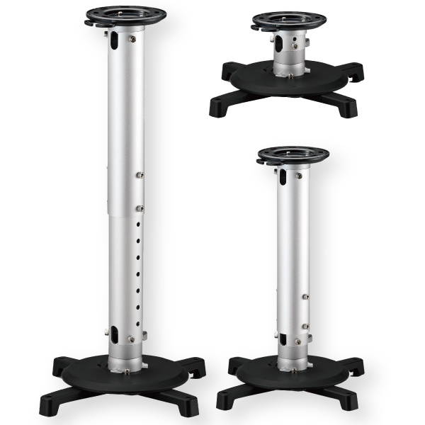 Adjustable Ceiling Projector Mount - Supports up to 33 lbs and 325mm Mounting Patterns - Amer Mounts AMRP145