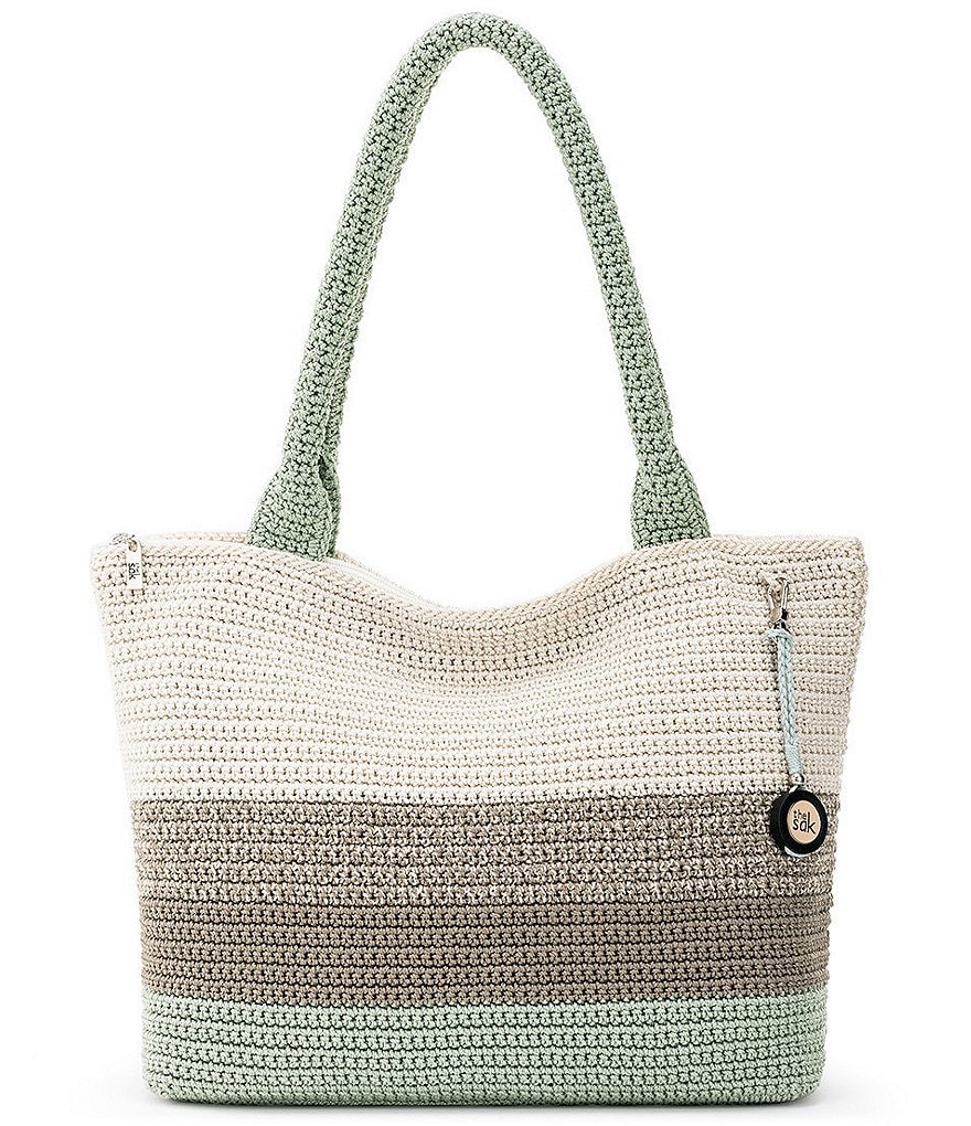 The Sak Gen Crafted Classics Floral Crocheted Carryall Tote Bag