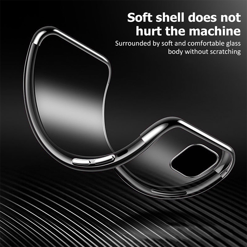 For iPhone 12 Pro Max Case Cover, Drop Proof, Anti-Scratch, Dust-Proof, Clear Bumper Full Body Protection Defender Armor Case(Black)