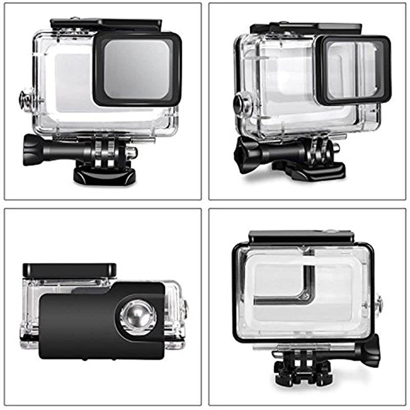 Protective Housing Border Protective Shell Case Accessory Frame for Gopro Hero 5 Hero 6 and Hero 7 Black with Quick Pull Movable Socket Gopro Housing