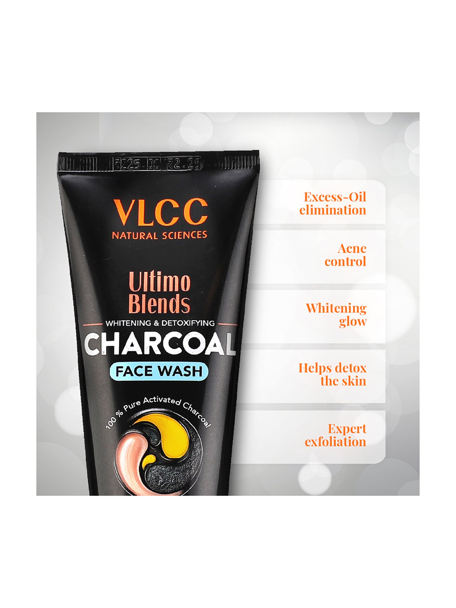 VLCC Ultimo Blend Charcoal Face Pack & Haldi & Chandan Face Wash - Pack of 2