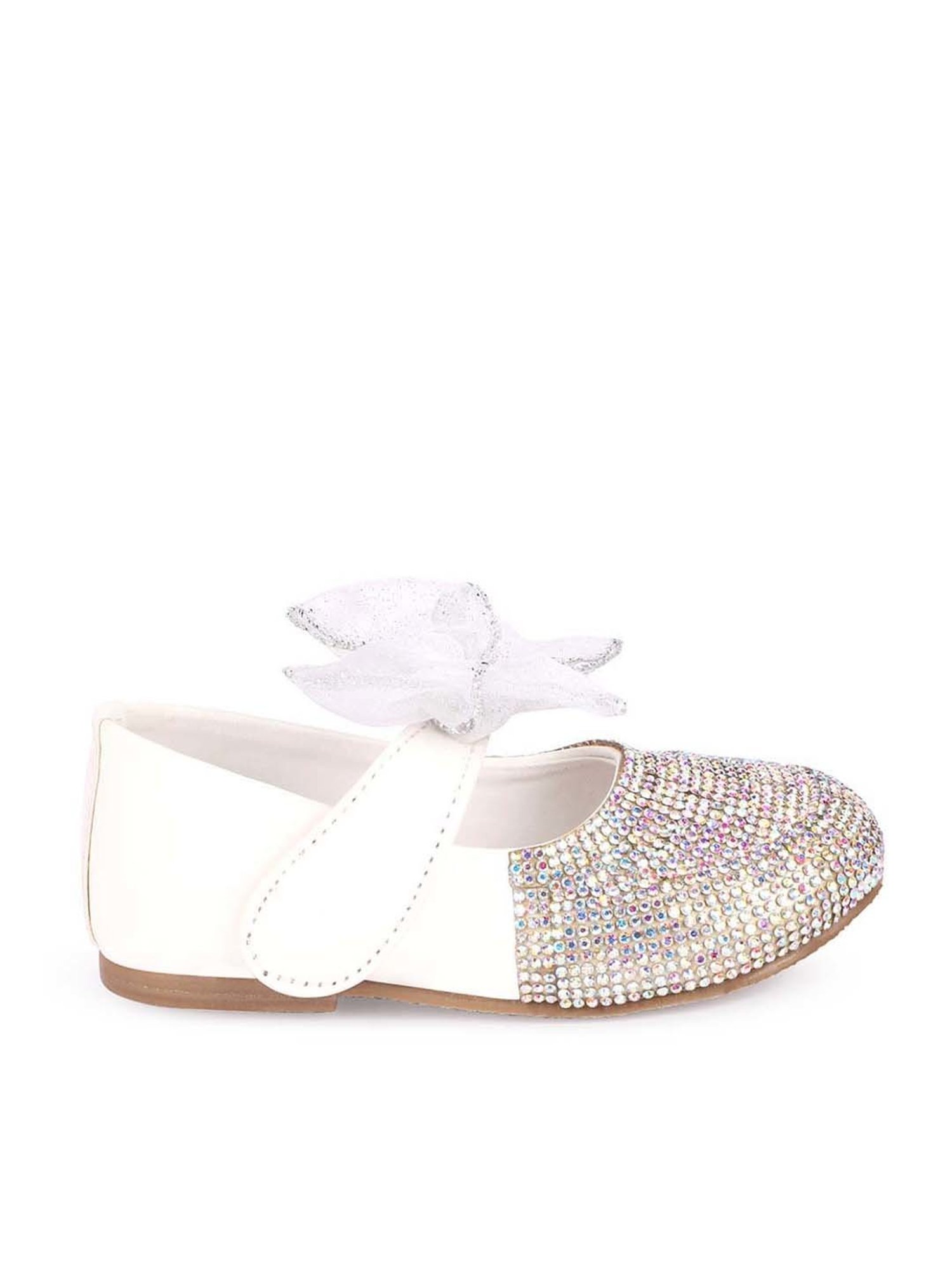 Minesole Kids White Mary Jane Shoes