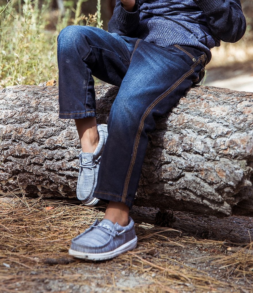 Hey Dude Boys' Wally Linen Washable Slip-Ons (Toddler)