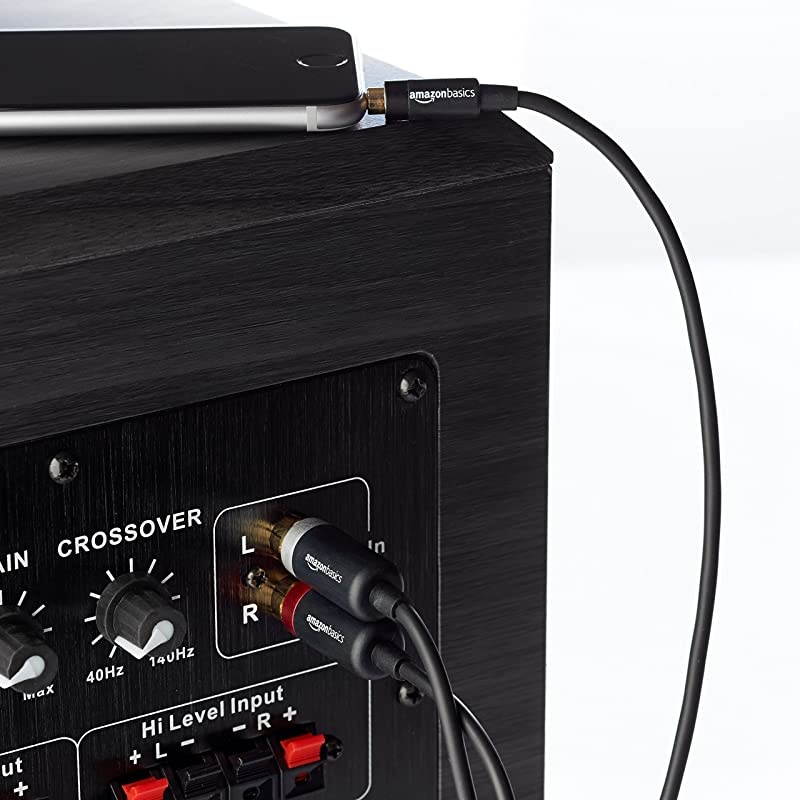 35mm to 2Male RCA Adapter Audio Stereo Cable 4 Feet