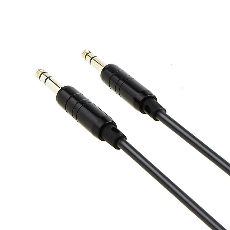 14 inch Cable 6FT  635mm to 635mm TRS Guitar Patch CordsInstrument Cable for Keyboard Amplifier Guitar Mixing Board Pedalboards Piano and More 18M