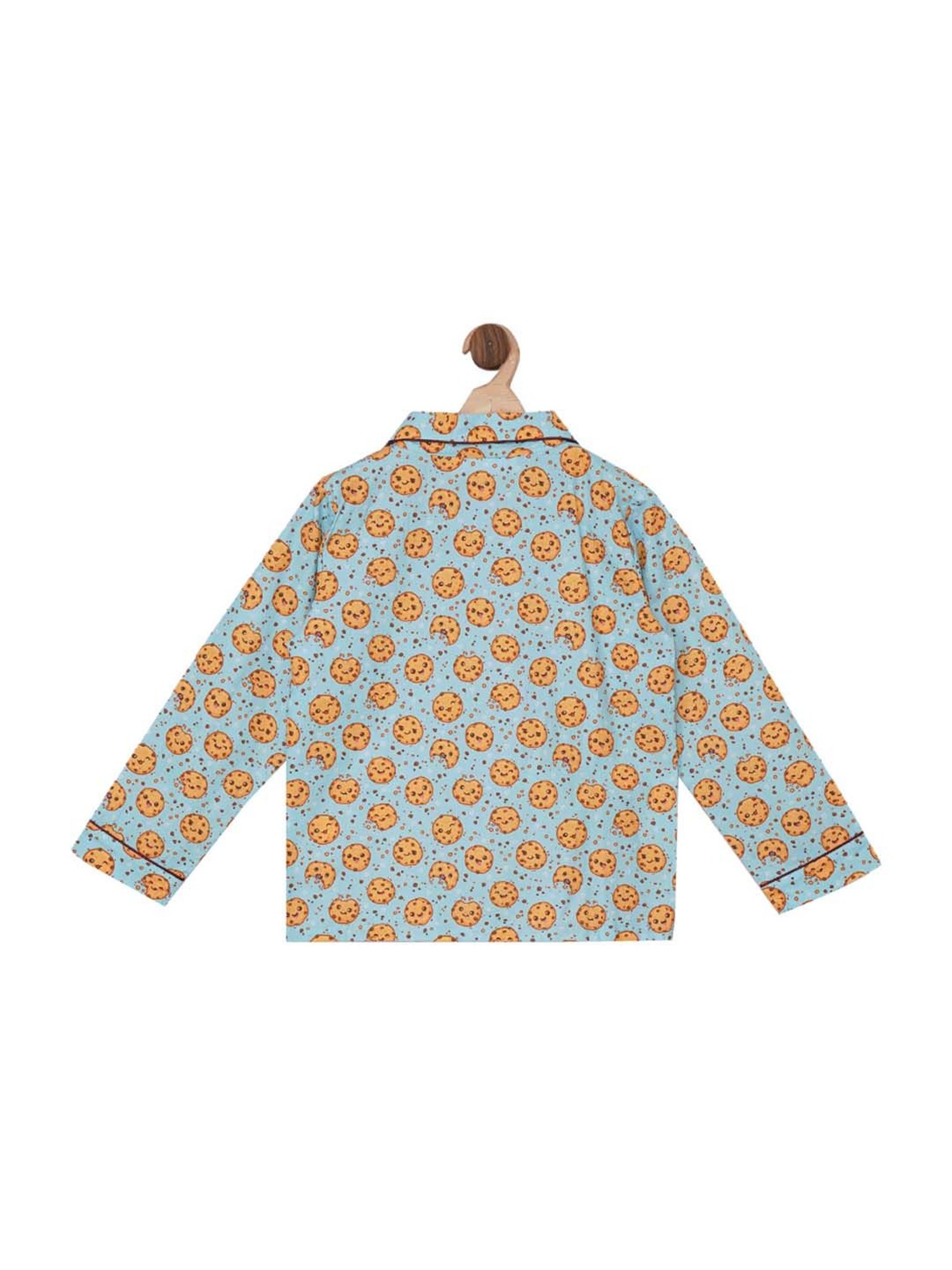 Fluffalump Boys Multicolor Cotton Printed Nightwear Top & Pants Set