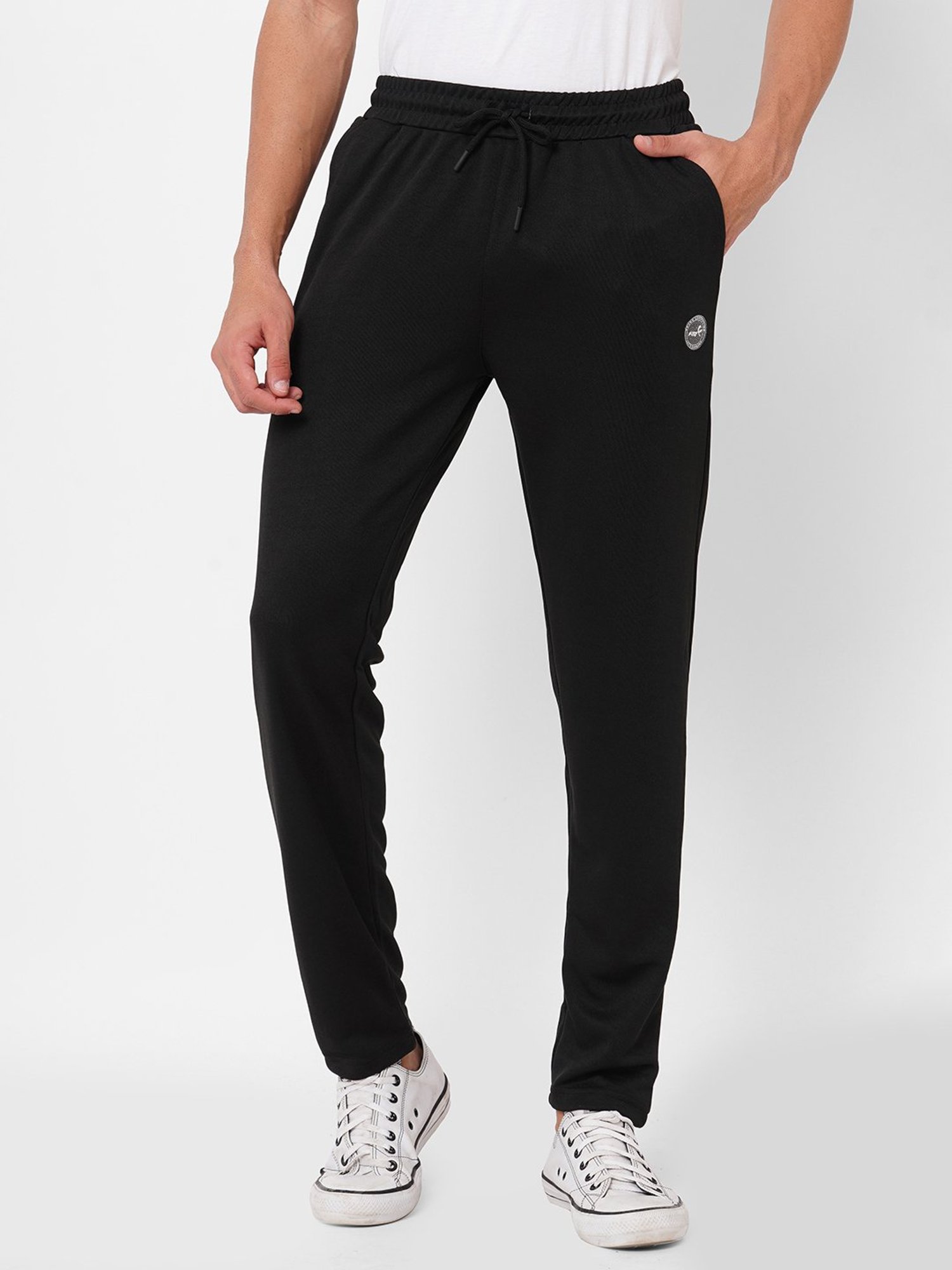 Fitz Black Slim Fit Trackpants