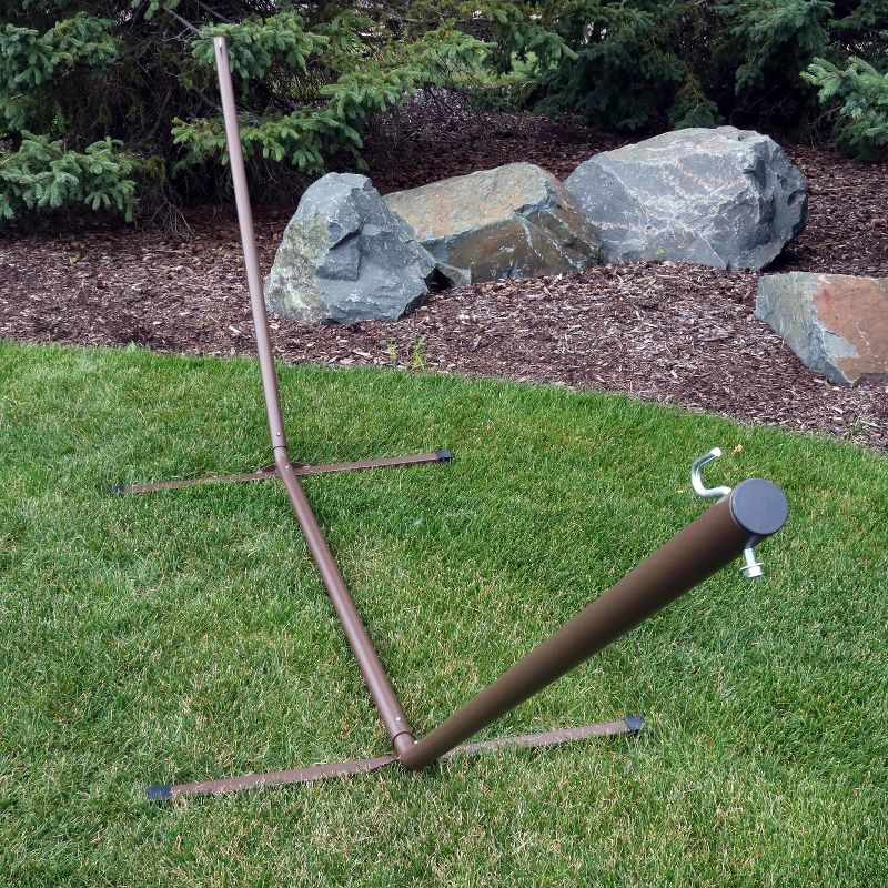 Sunnydaze Heavy-Duty Steel Hammock Stand - Bronze - 350 lb Weight Capacity/12' Stand