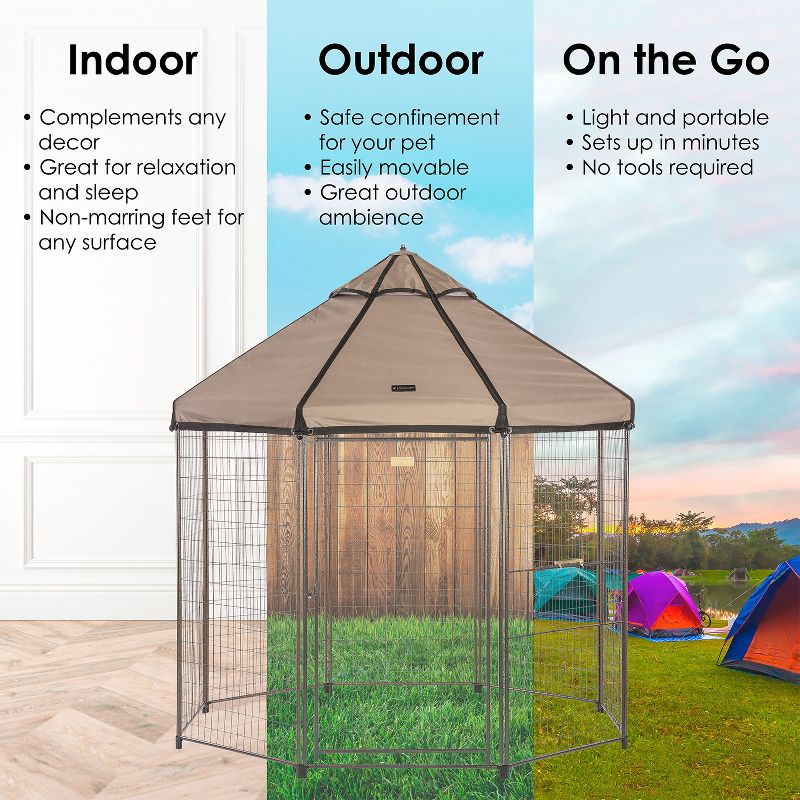 dbest products Pet Smart Cart Carrier Crate Kennel Cage Bag with Wheels and Padded Bed for Airline Airplane Travel with Cats and Dogs, Large (Black)