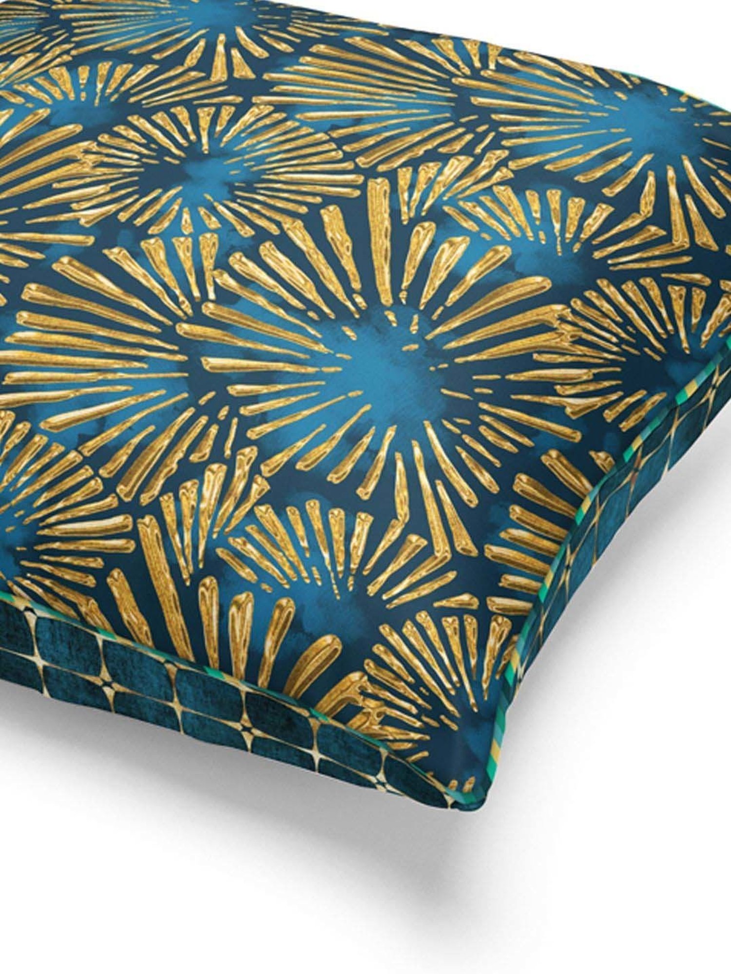 Bianca Suzane Teal Green Microfibre Cushion Cover - Set of 3
