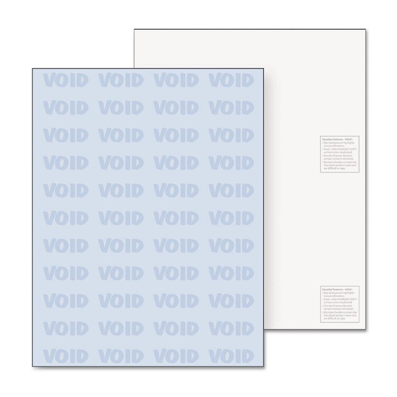 DocuGard Security Paper Blue 8-1/2 x 11 500/Ream 04541