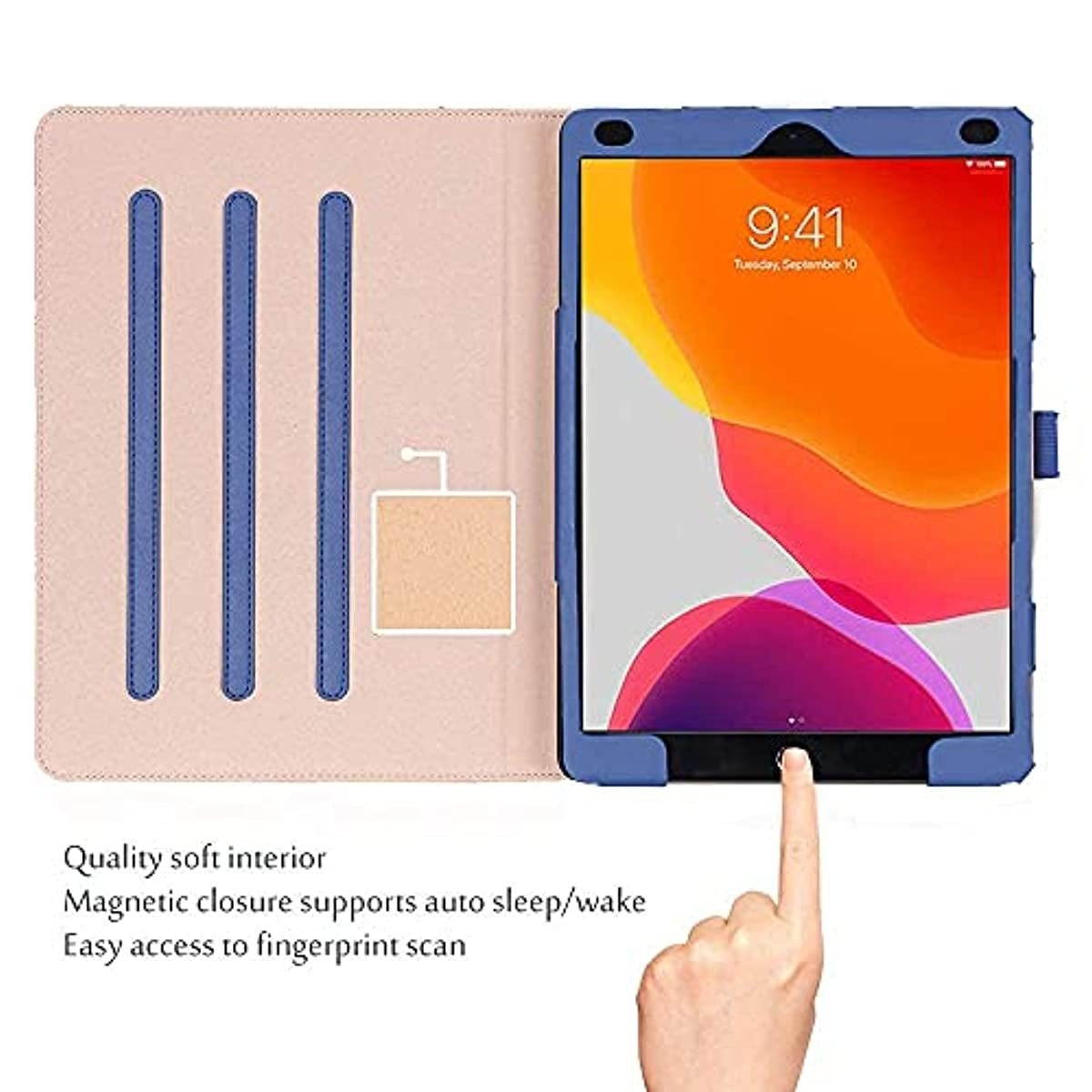 ProCase iPad 10.2 Inch Case 2020 8th Generation / 2019 7th Generation iPad Case Bundle with Apple Pencil Holder Case