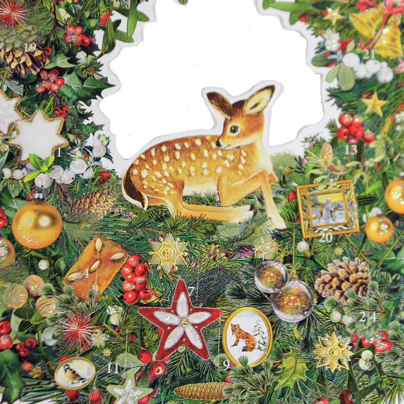 Christmas 11.5" Festive Wildlife Wreath Advent Calendar  -  Advent Calendar