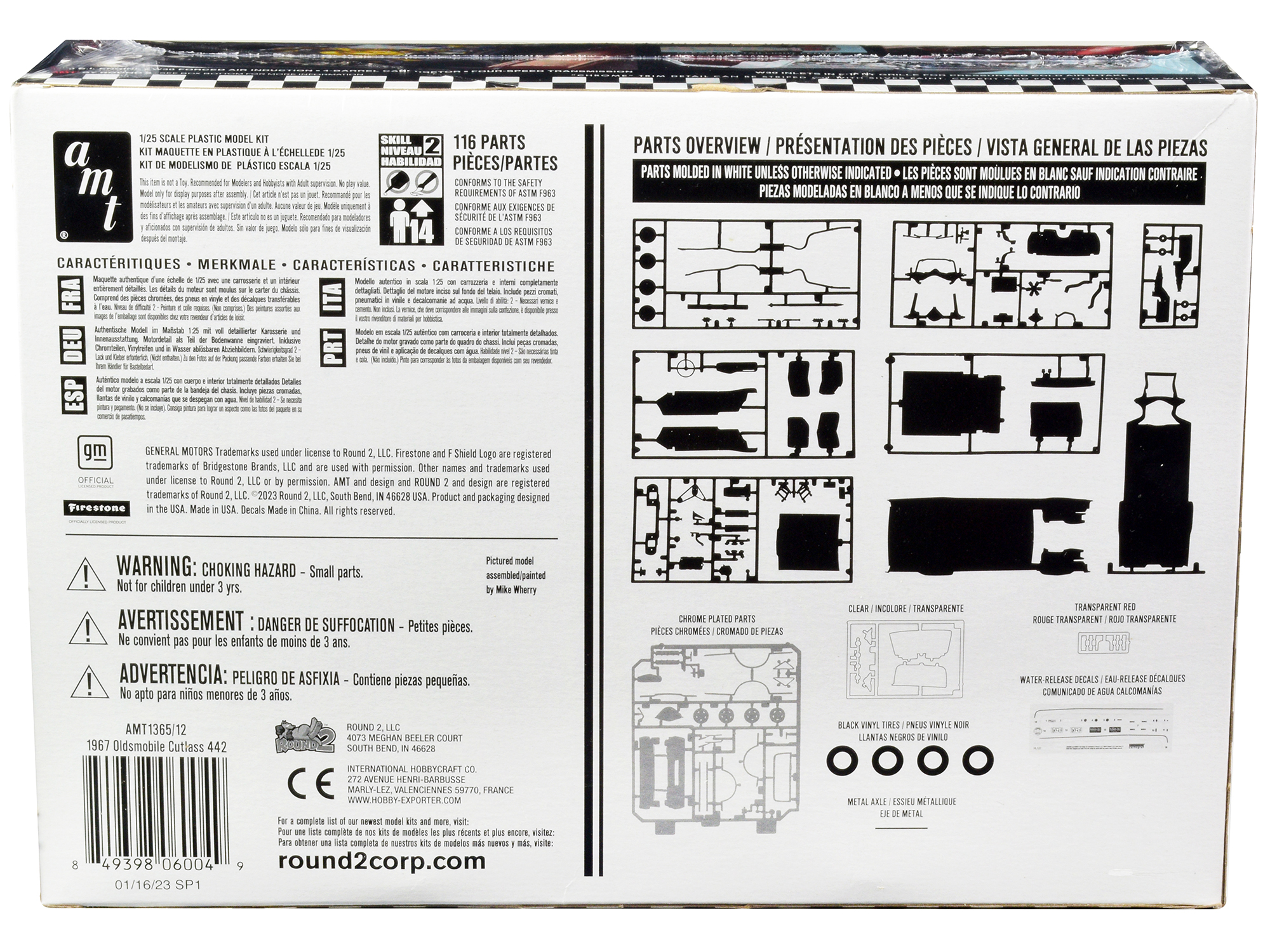 Skill 2 Model Kit 1965 Oldsmobile 88 "Modified Stocker" 1/25 Scale Model by AMT