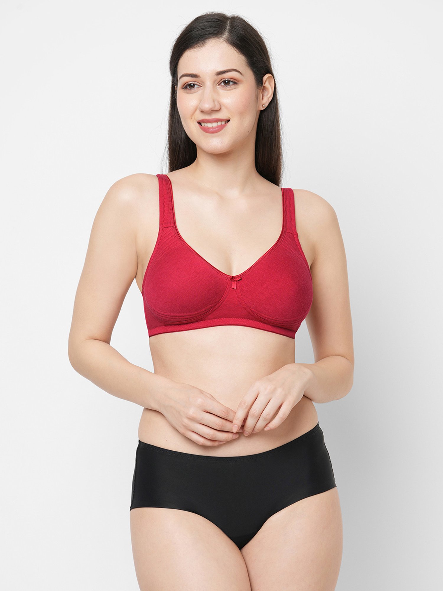 Inner Sense Maroon & Blue Full Coverage Bra - Pack of 3