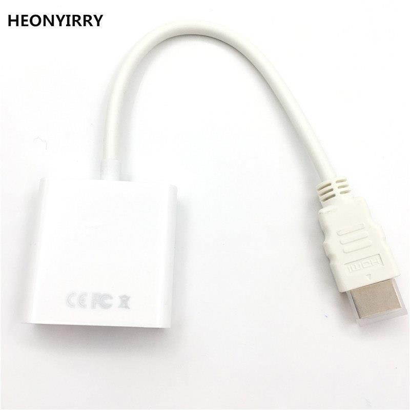 HDMI to VGA Adapter Male To Famale Converter Adapter 1080P Digital to Analog Video Audio For PS4 PC Laptop Tablet TV
